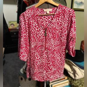 Michael Kors women’s blouse pink and gold like new beautiful blouse